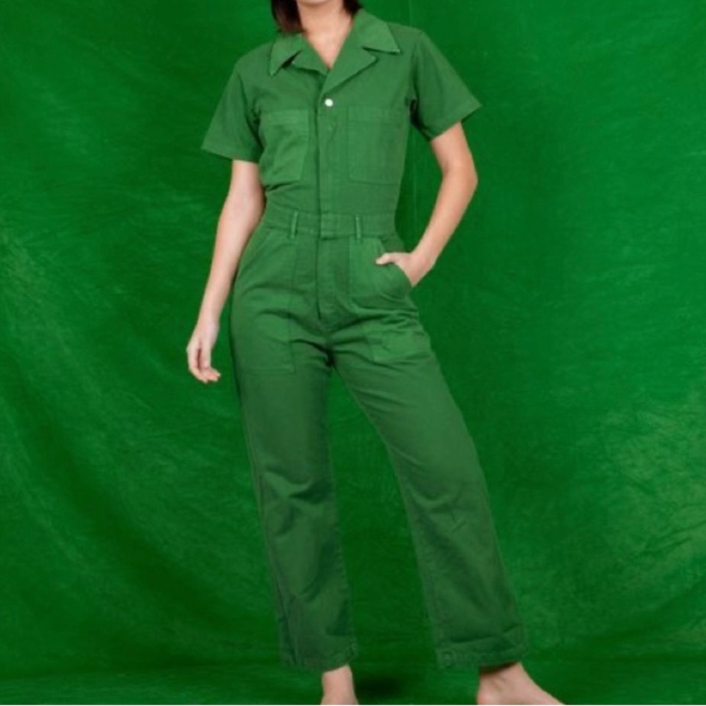 BBP Forest Green Petite Jumpsuit